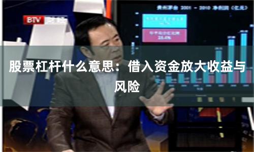 股票杠杆什么意思：借入资金放大收益与风险